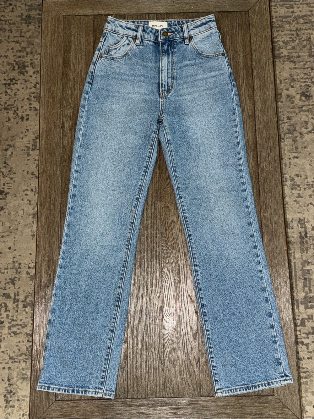 Rolla’s Original High Rise Straight Jeans Brad Blue